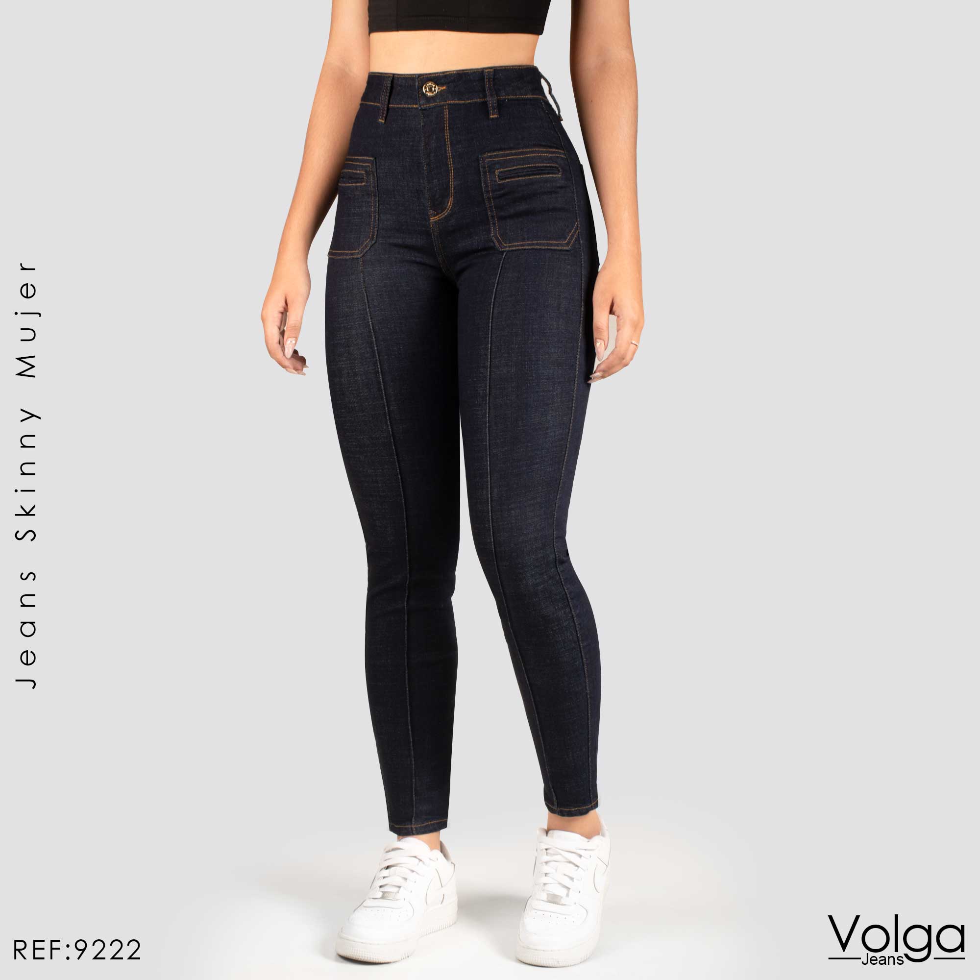 JEANS MUJER SKINNY TIRO ALTO 9222
