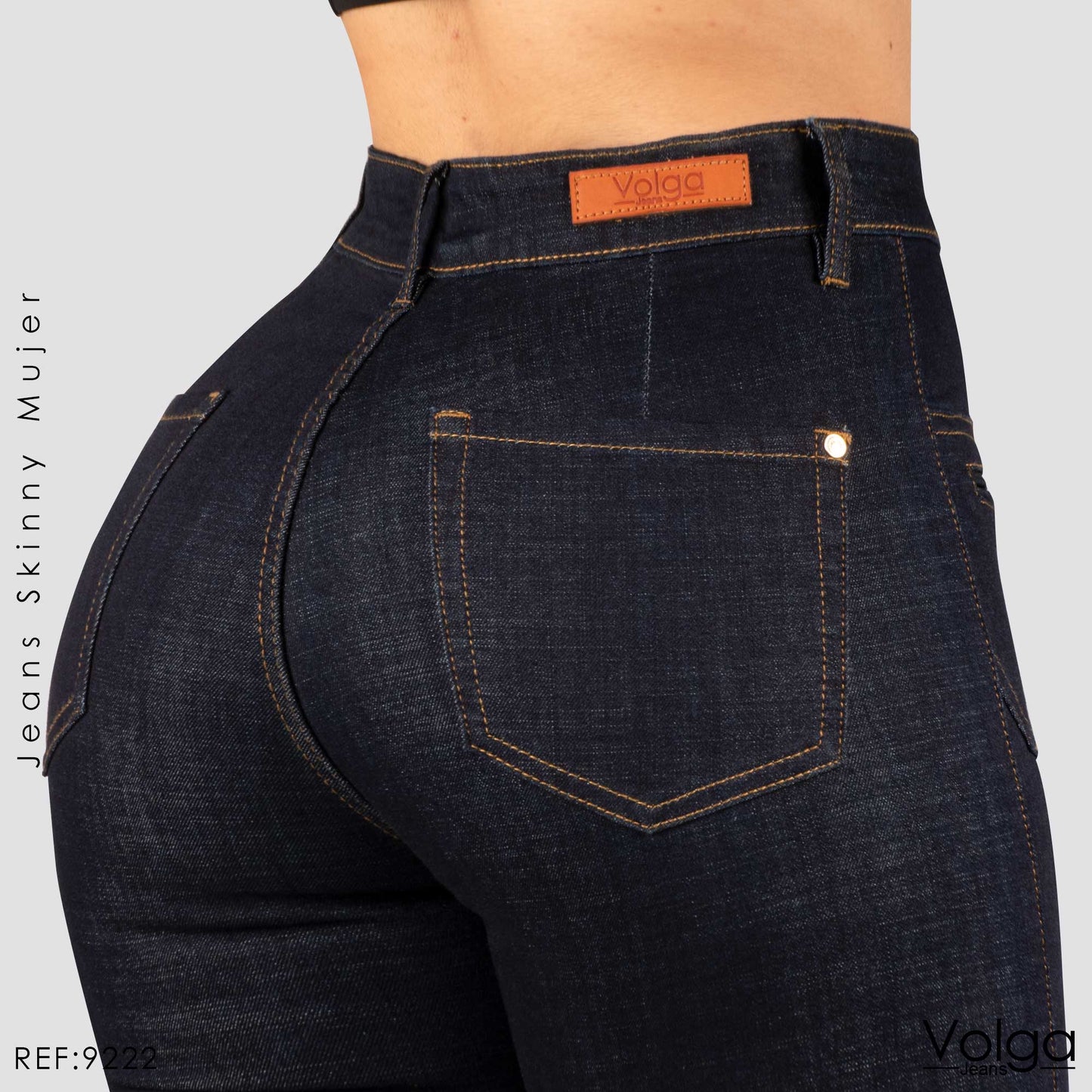 JEANS MUJER SKINNY TIRO ALTO 9222
