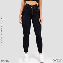 Cargar imagen en el visor de la galería, JEANS MUJER SKINNY TIRO ALTO 9224
