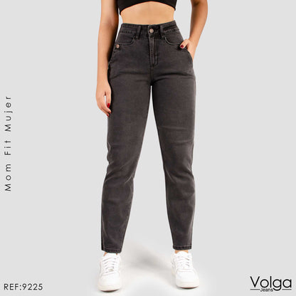 JEANS MUJER MOM FIT TIRO ALTO 9225