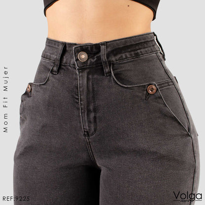 JEANS MUJER MOM FIT TIRO ALTO 9225