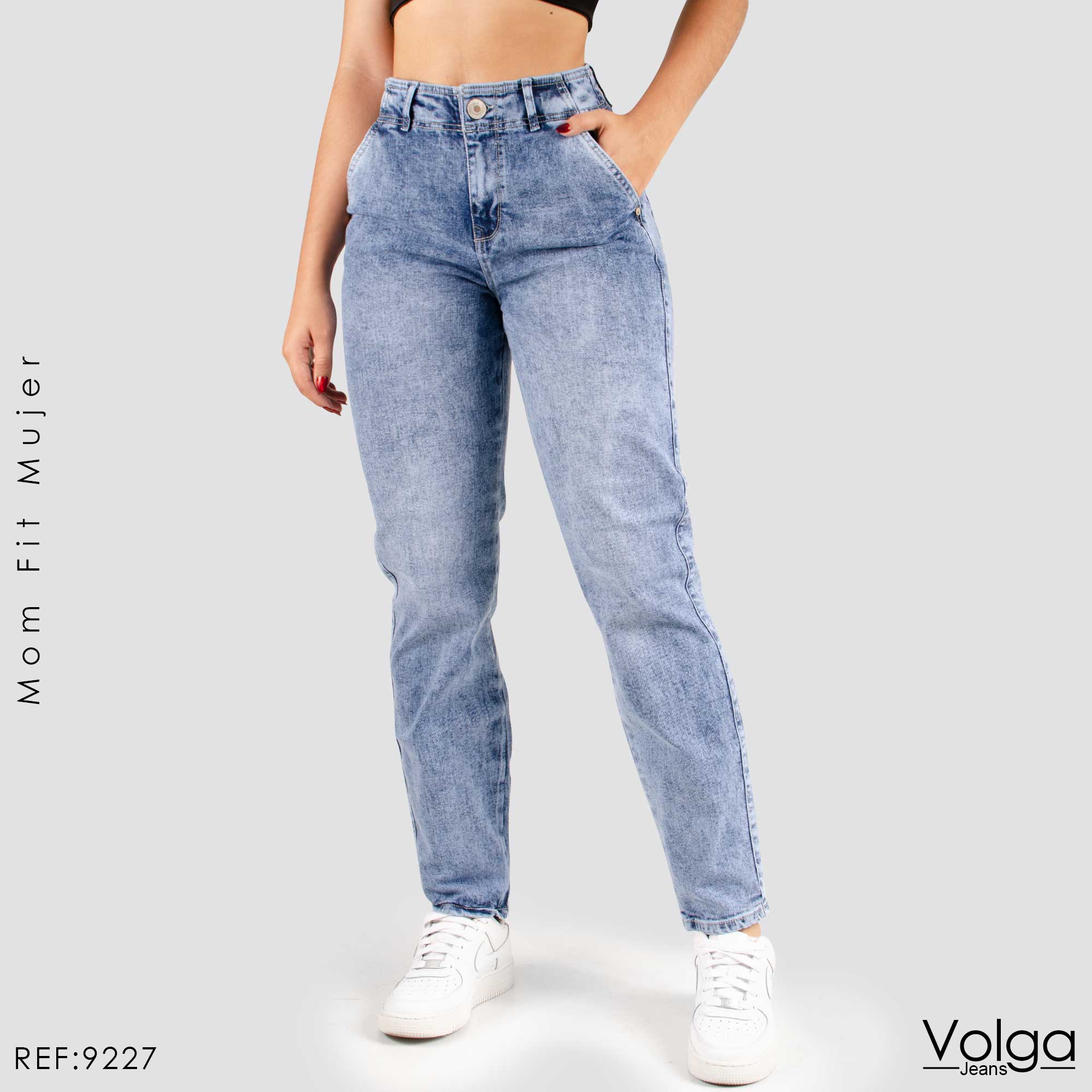 JEANS MUJER MOM FIT TIRO ALTO 9227