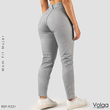 Cargar imagen en el visor de la galería, PANTALON DRILL MUJER TIRO ALTO 9231
