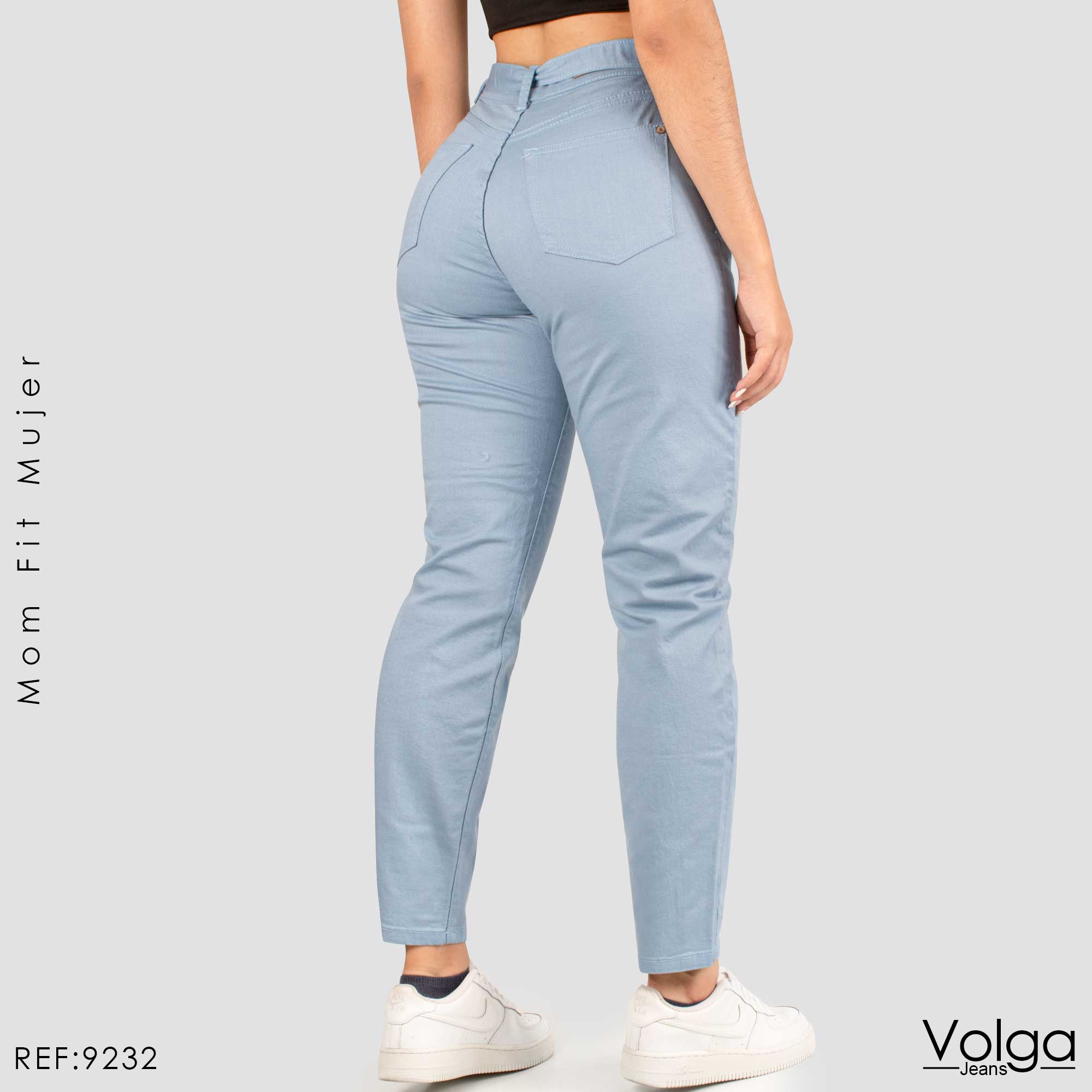 PANTALON DRILL MUJER TIRO ALTO 9232
