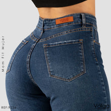 Cargar imagen en el visor de la galería, JEANS MUJER MOM FIT TIRO ALTO 9236

