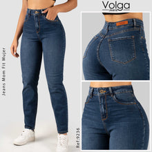 Cargar imagen en el visor de la galería, JEANS MUJER MOM FIT TIRO ALTO 9236

