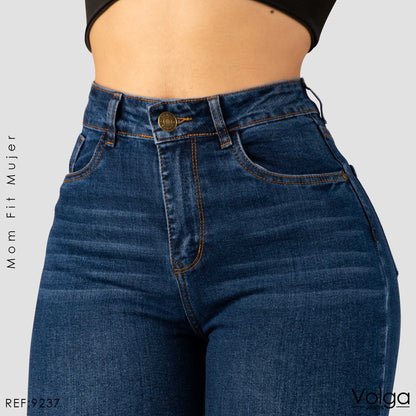 JEANS MUJER MOM FIT TIRO ALTO 9237