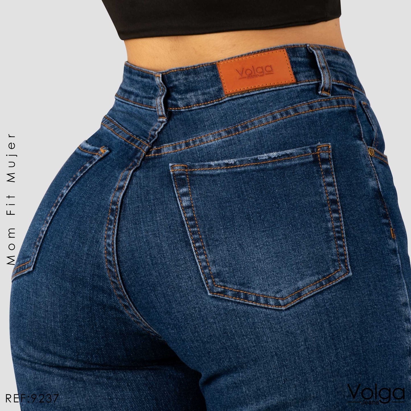 JEANS MUJER MOM FIT TIRO ALTO 9237