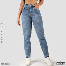 Cargar imagen en el visor de la galería, JEANS MUJER MOM FIT TIRO ALTO 9238
