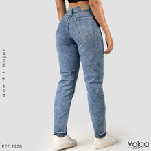 Cargar imagen en el visor de la galería, JEANS MUJER MOM FIT TIRO ALTO 9238
