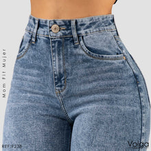 Cargar imagen en el visor de la galería, JEANS MUJER MOM FIT TIRO ALTO 9238
