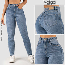 Cargar imagen en el visor de la galería, JEANS MUJER MOM FIT TIRO ALTO 9238
