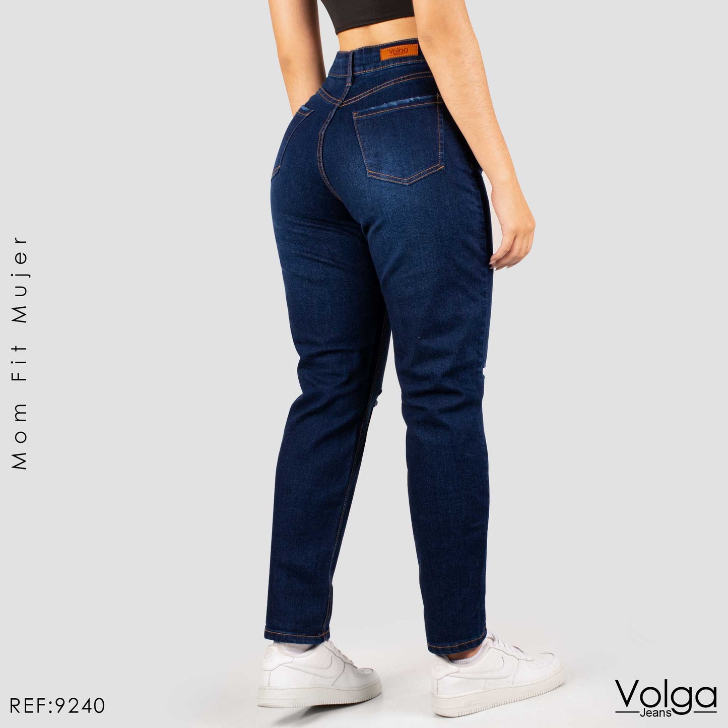 JEANS MUJER MOM FIT TIRO ALTO 9240