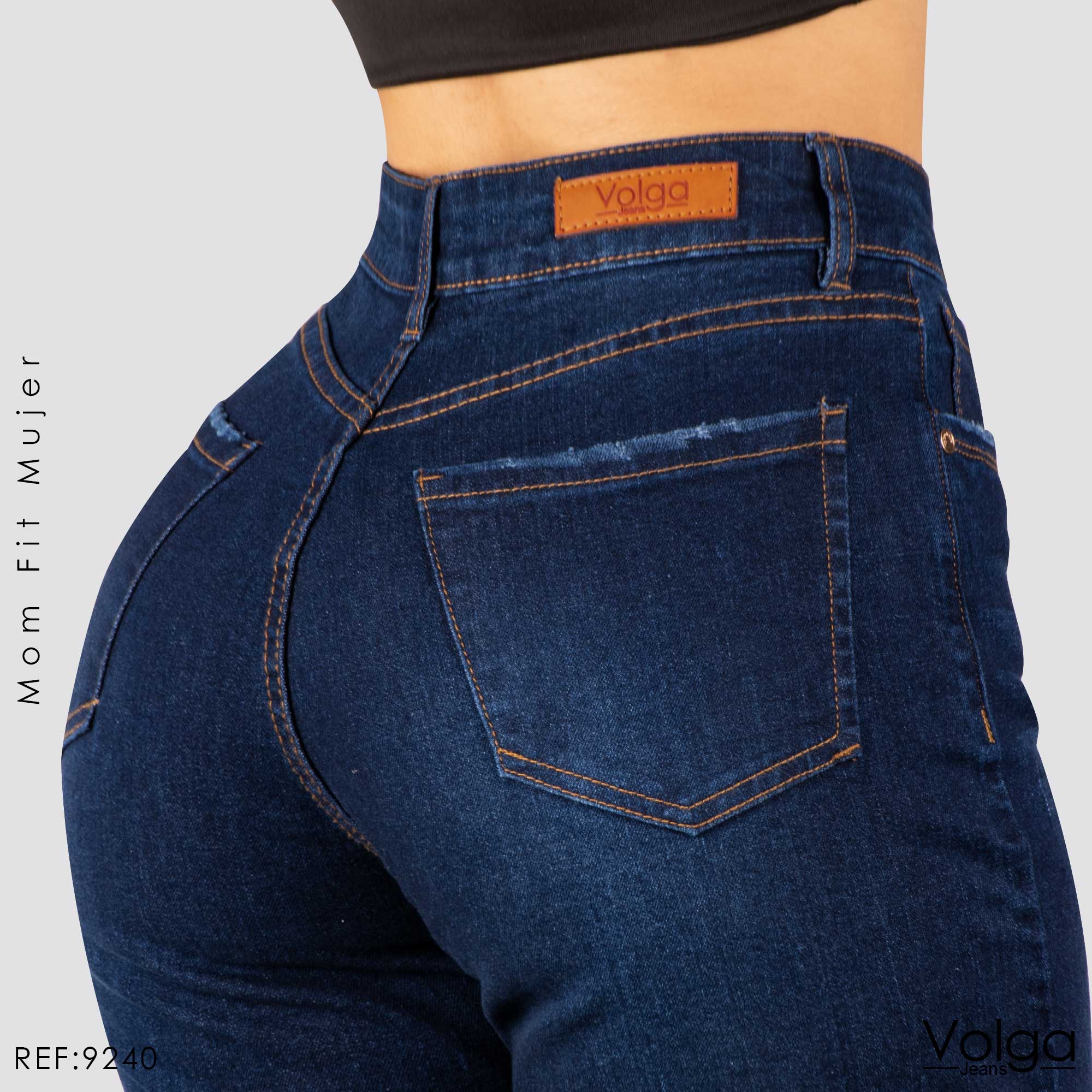 JEANS MUJER MOM FIT TIRO ALTO 9240