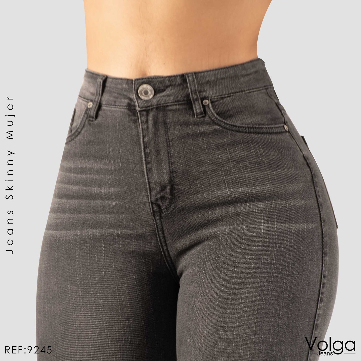 JEANS MUJER SKINNY TIRO ALTO 9245