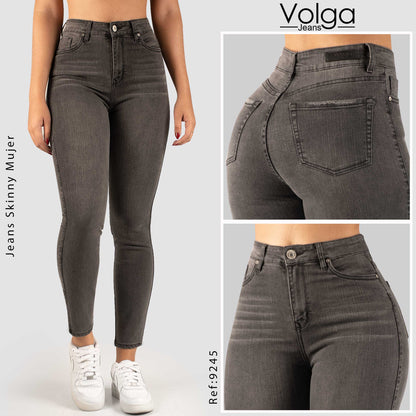 JEANS MUJER SKINNY TIRO ALTO 9245