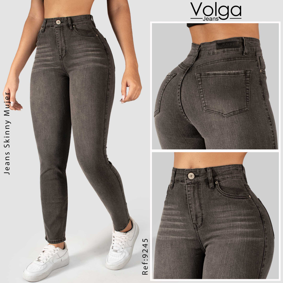 JEANS MUJER SKINNY TIRO ALTO 9245