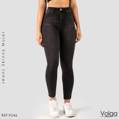 JEANS MUJER SKINNY TIRO ALTO 9246