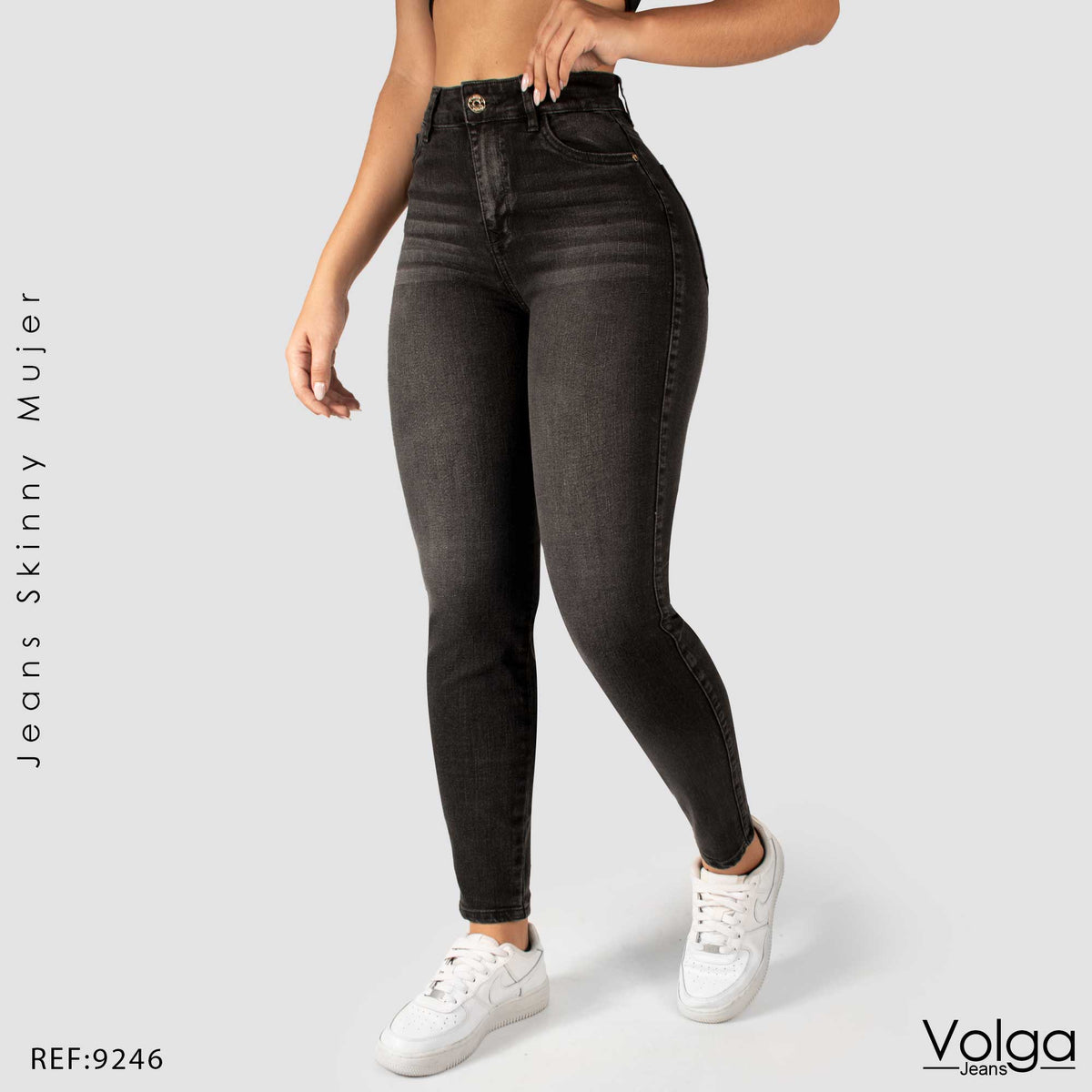 JEANS MUJER SKINNY TIRO ALTO 9246