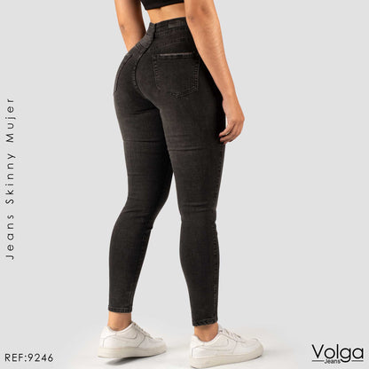 JEANS MUJER SKINNY TIRO ALTO 9246