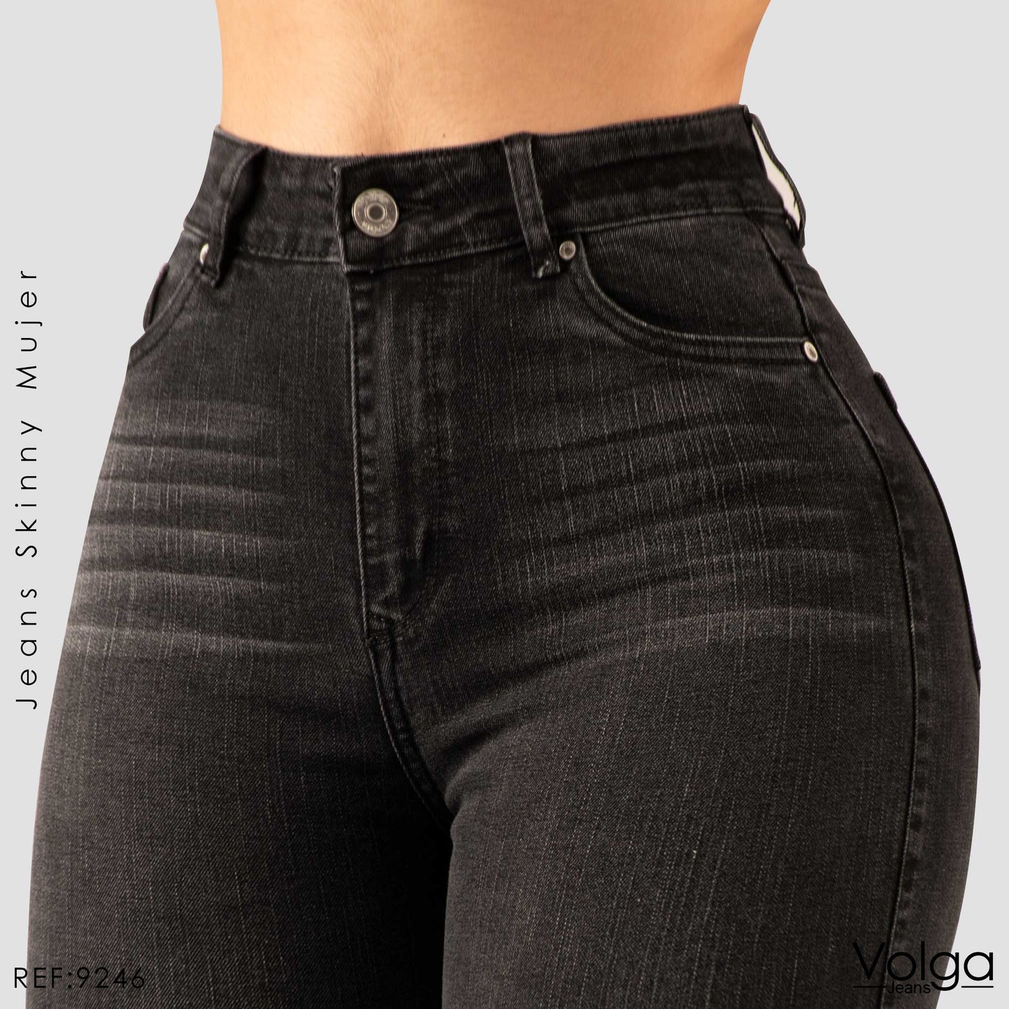 JEANS MUJER SKINNY TIRO ALTO 9246