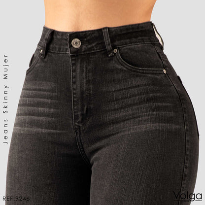 JEANS MUJER SKINNY TIRO ALTO 9246