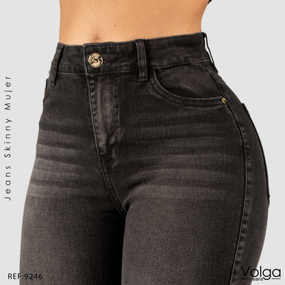 JEANS MUJER SKINNY TIRO ALTO 9246
