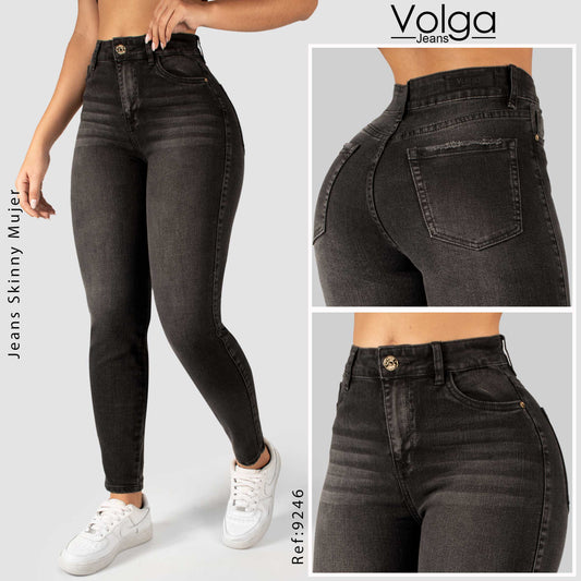 JEANS MUJER SKINNY TIRO ALTO 9246
