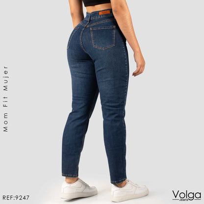 JEANS MUJER MOM FIT TIRO ALTO 9247
