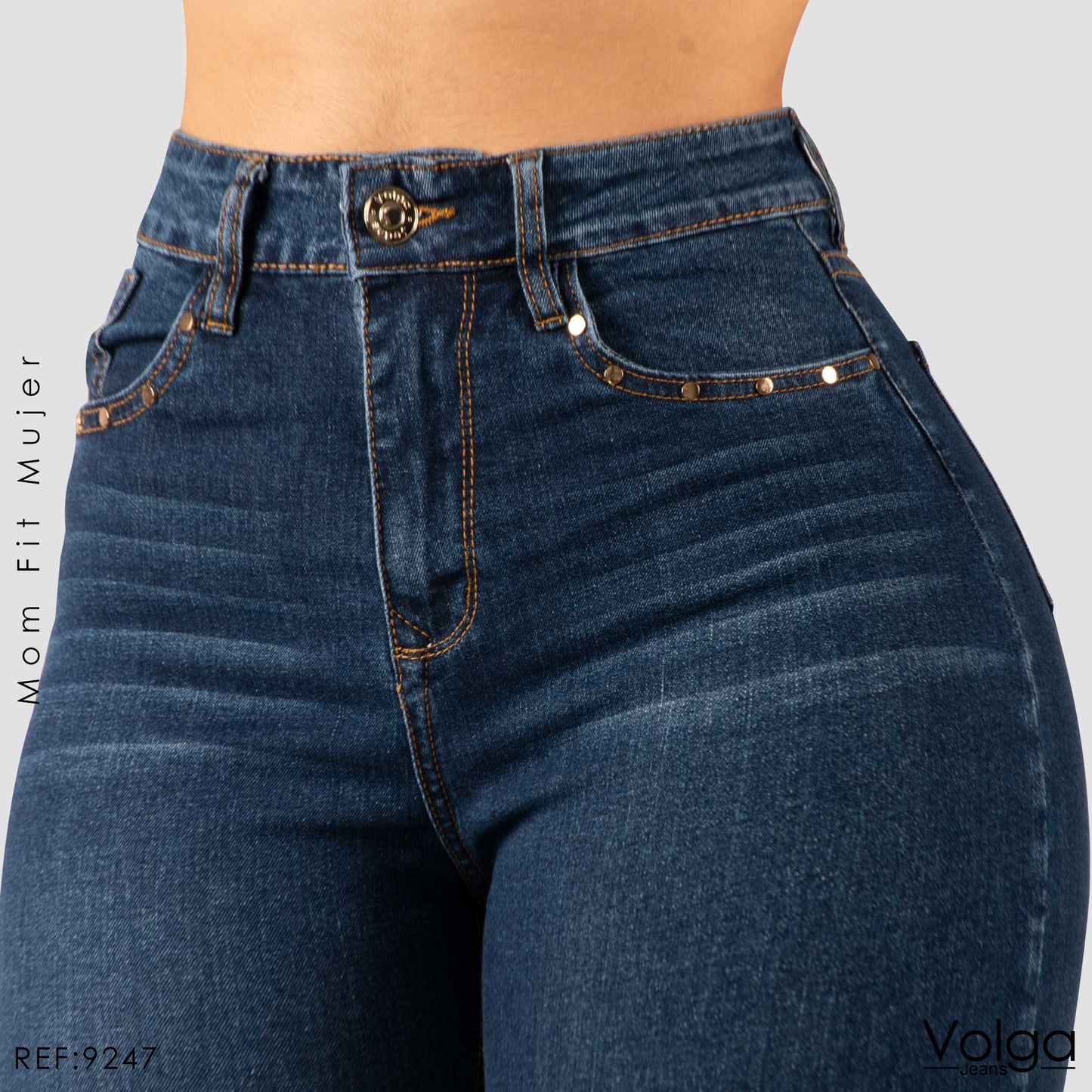 JEANS MUJER MOM FIT TIRO ALTO 9247