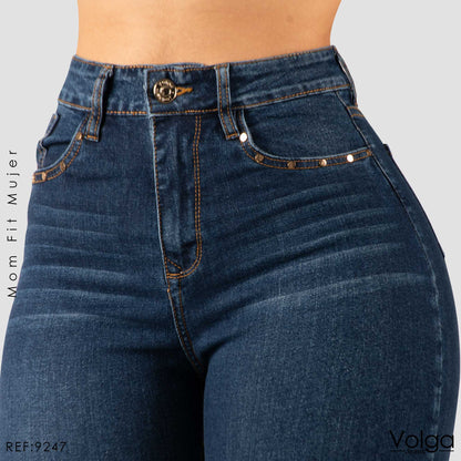 JEANS MUJER MOM FIT TIRO ALTO 9247