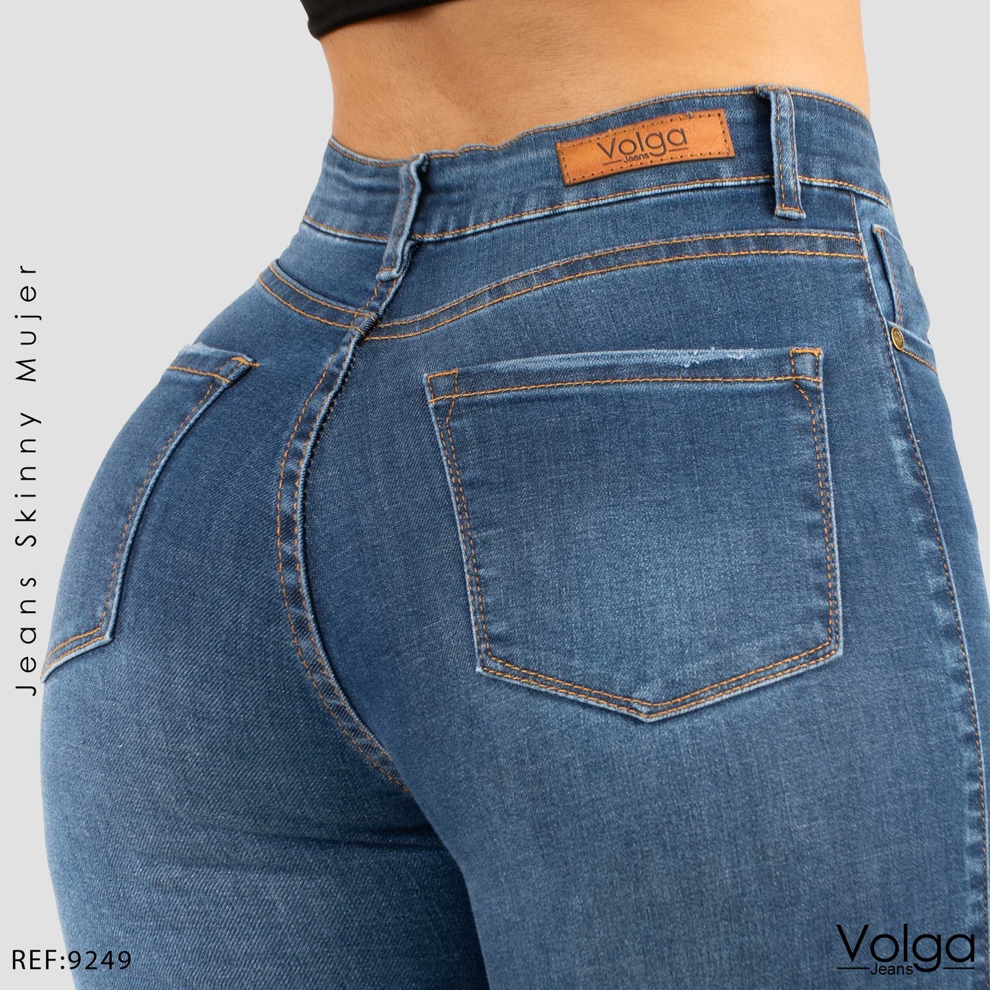JEANS MUJER SKINNY TIRO ALTO 9249