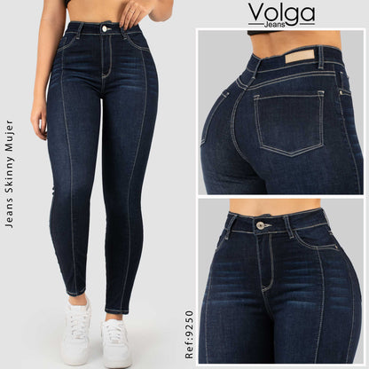 JEANS MUJER SKINNY TIRO ALTO 9250