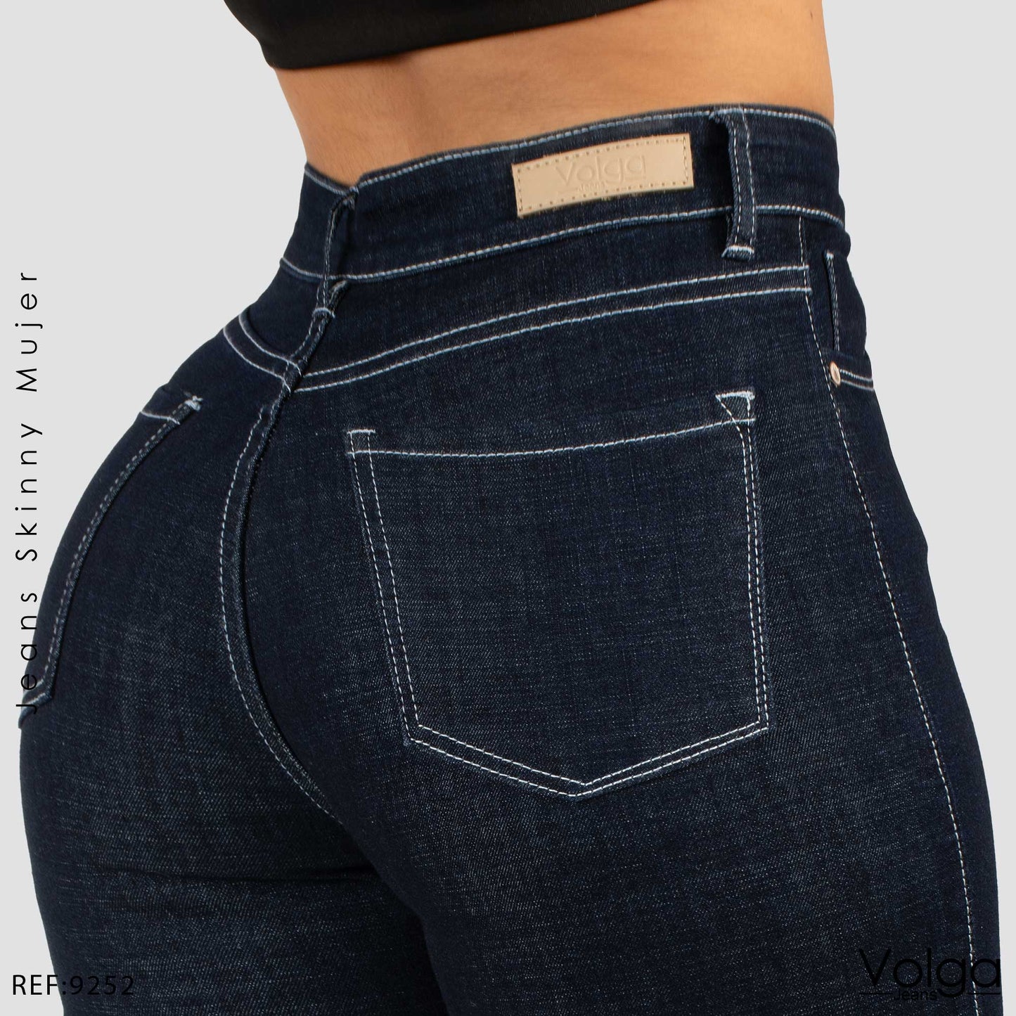 JEANS MUJER SKINNY TIRO ALTO 9252
