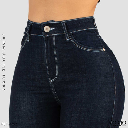 JEANS MUJER SKINNY TIRO ALTO 9252