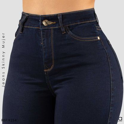 JEANS MUJER SKINNY TIRO ALTO 9254