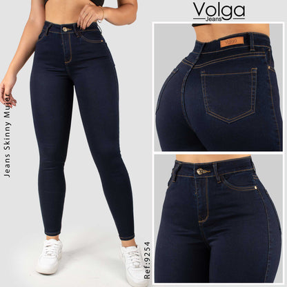 JEANS MUJER SKINNY TIRO ALTO 9254