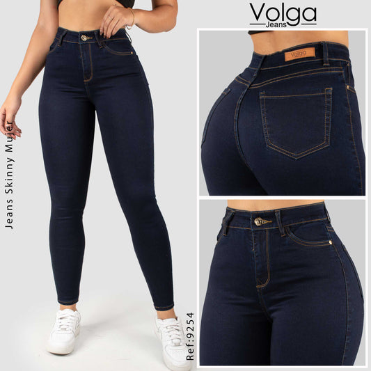 JEANS MUJER SKINNY TIRO ALTO 9254