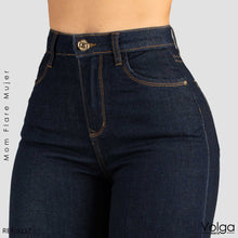Cargar imagen en el visor de la galería, JEANS MUJER MOM FLARE TIRO ALTO 9257
