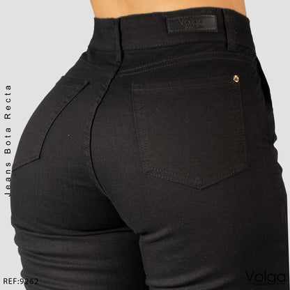 PANTALON DRILL MUJER BOTA RECTA TIRO ALTO 9262