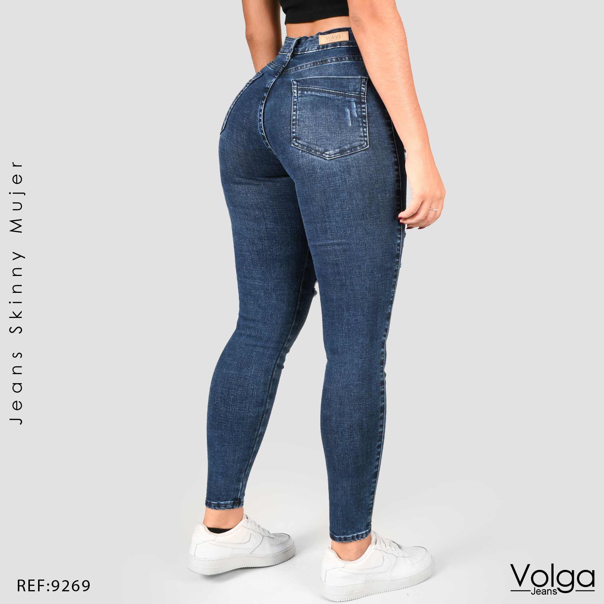 JEANS MUJER SKINNY TIRO ALTO 9269