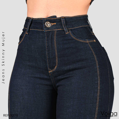 JEANS MUJER SKINNY TIRO ALTO 9270