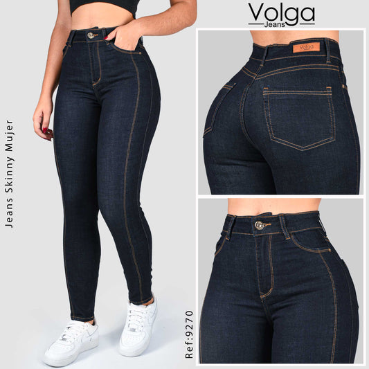 JEANS MUJER SKINNY TIRO ALTO 9270
