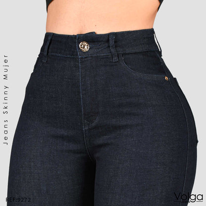 JEANS MUJER SKINNY TIRO ALTO 9272