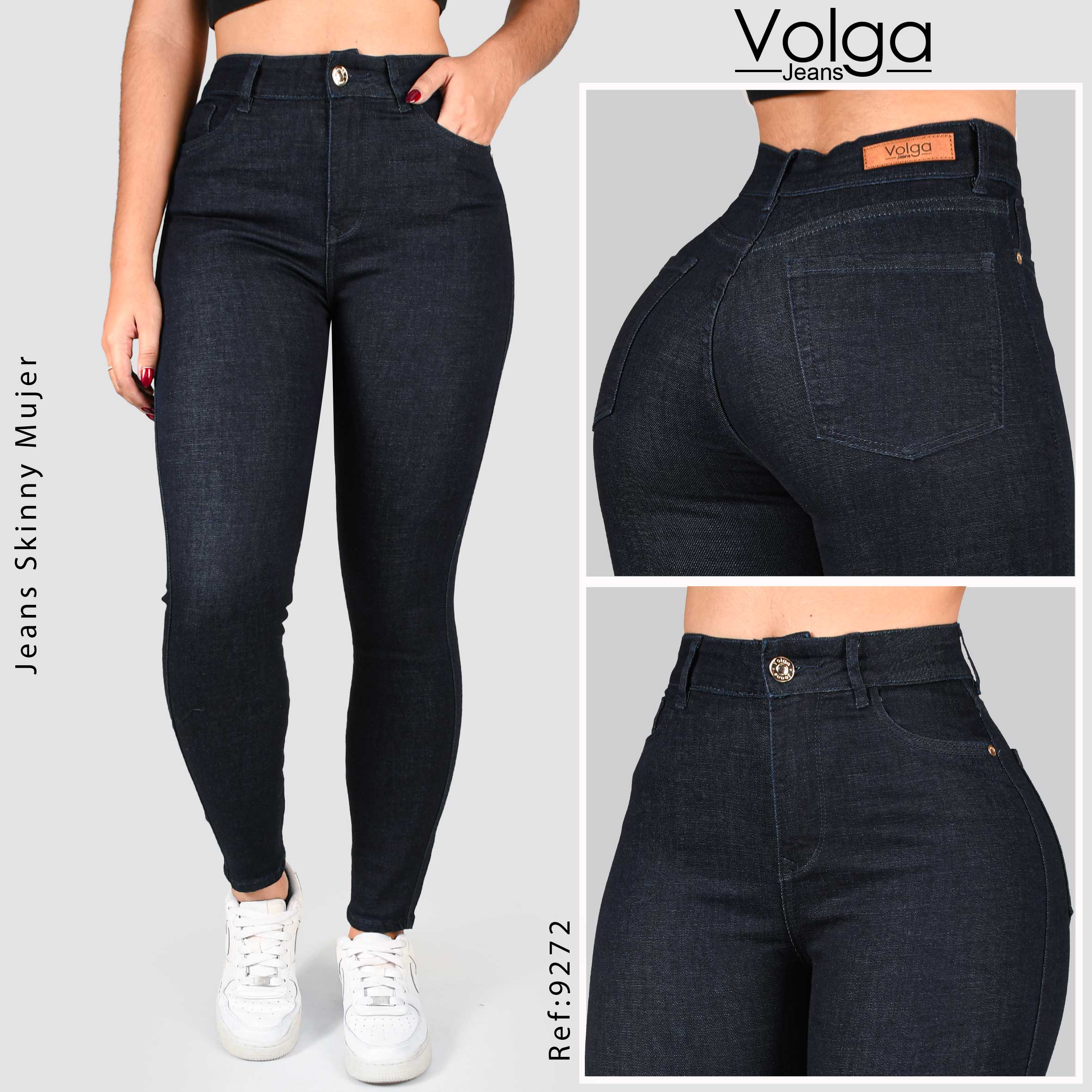 JEANS MUJER SKINNY TIRO ALTO 9272