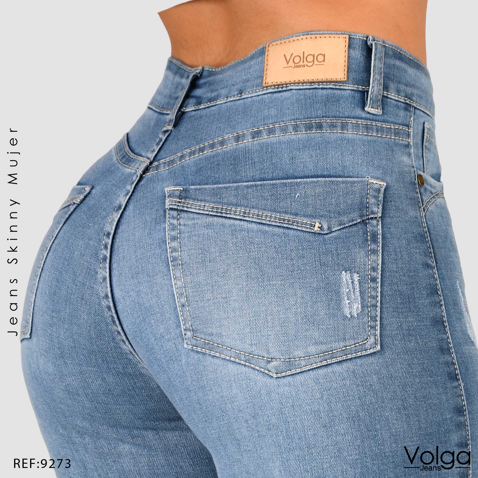 JEANS MUJER SKINNY TIRO ALTO 9273