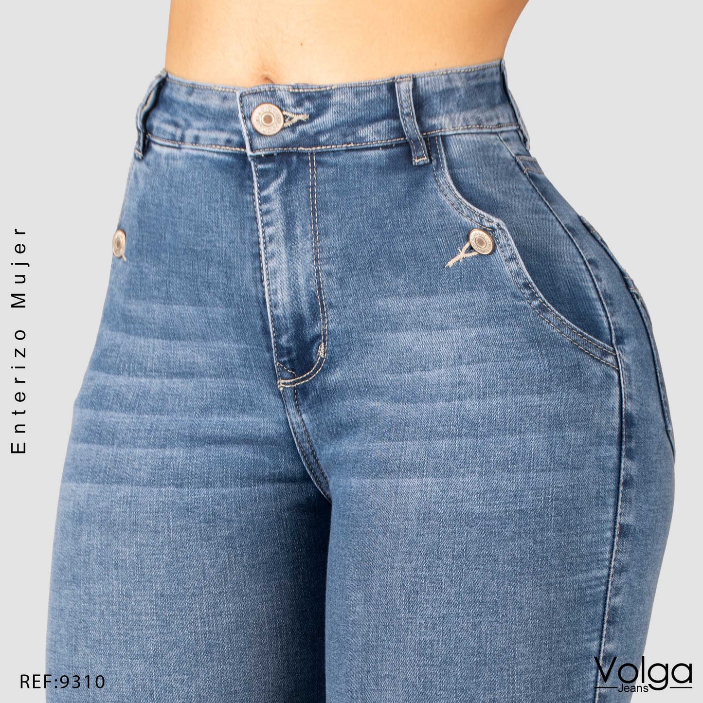 JEANS MUJER SKINNY TIRO ALTO 9274