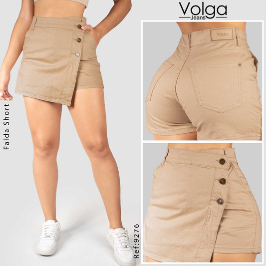 FALDA SHORT TIRO ALTO 9276