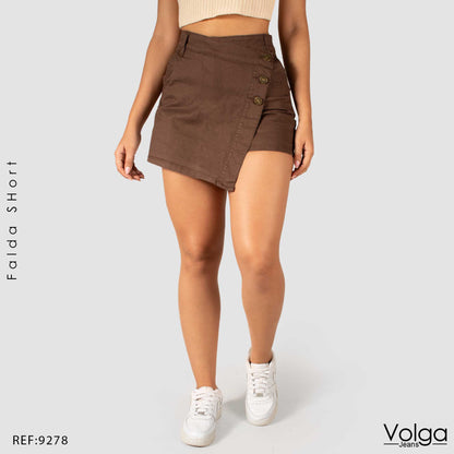 FALDA SHORT TIRO ALTO 9278