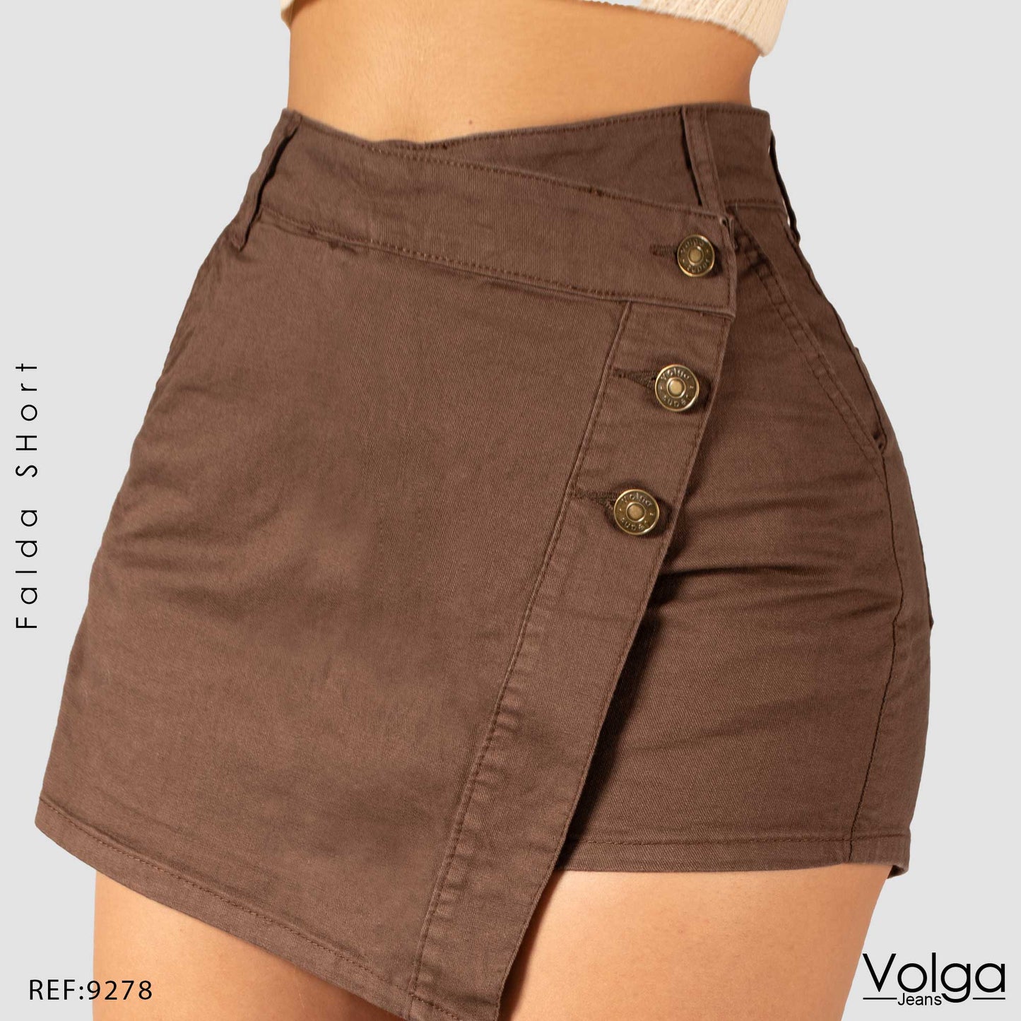 FALDA SHORT TIRO ALTO 9278